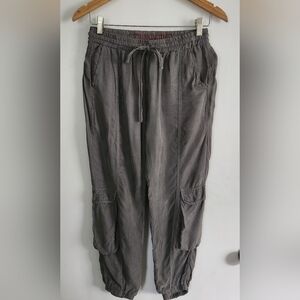 Johnny Was Cargo Jogger Pants Olive Gray Size XS Festival Travel